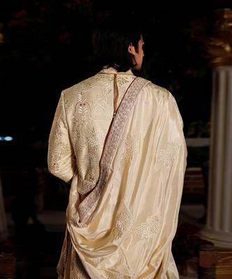 Yellow Lava Sherwani Set 6