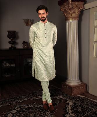 Green Tej Kurta Set 1
