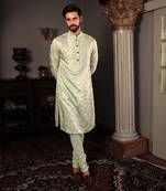 Green Tej Kurta Set