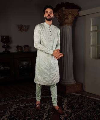 Green Tej Kurta Set 2