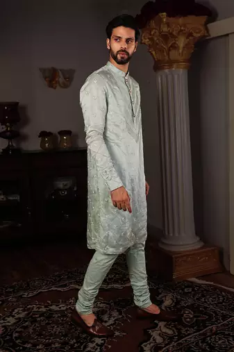 Green Tej Kurta Set
