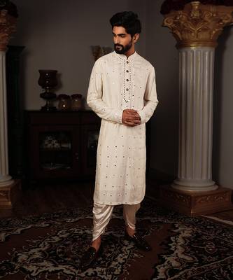 White Salya Kurta 1