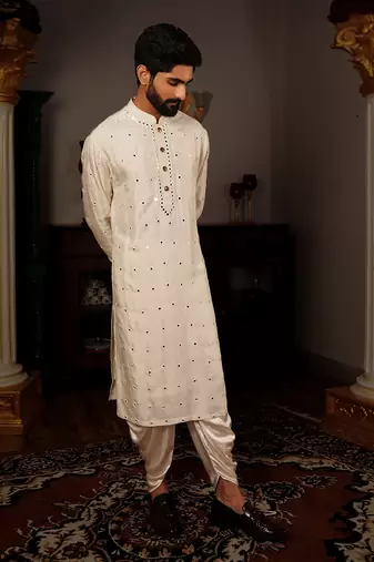 White Salya Kurta