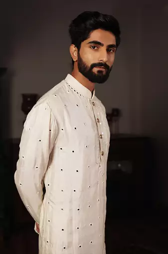 White Salya Kurta