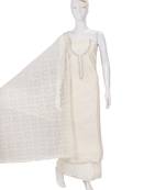 Off-white embroidered santoon salwar