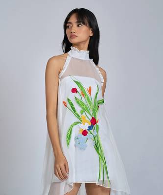 White Blooms Dress 4