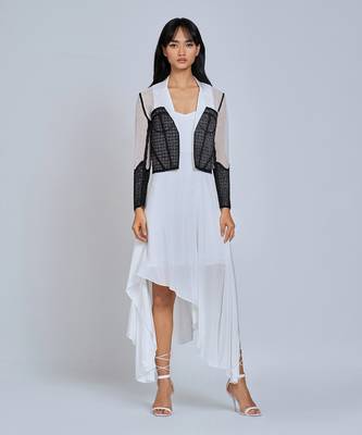 White High Low Dress 1
