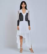 White High Low Dress
