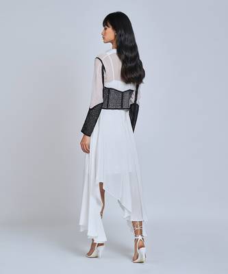 White High Low Dress 4