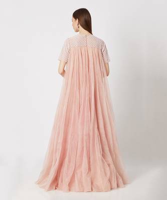 Rose Pink Embroidered Gown 2