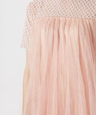 Rose Pink Embroidered Gown 3