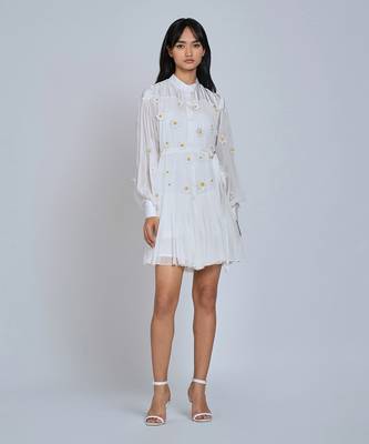 White Daisy Mini  Dress 1