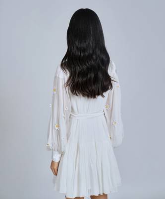 White Daisy Mini  Dress 3