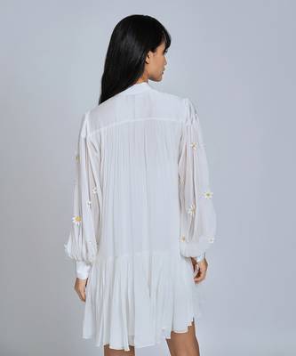 White Daisy Mini  Dress 4