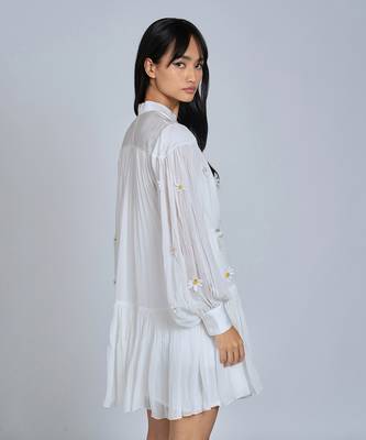 White Daisy Mini  Dress 5