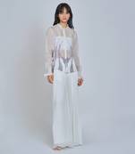 White Wide Legged Pants