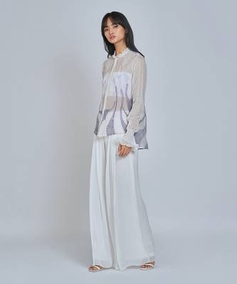 White Wide Legged Pants 2