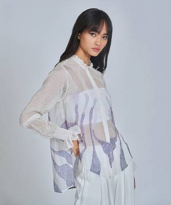 White Wide Legged Pants 3