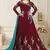 Trendmalls Blue Embroidered Anarkali Kurta Pant with Dupatta Salwar Suit Set