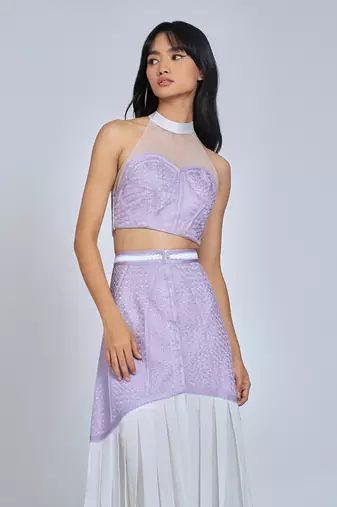 Lilac  Midi Skirt