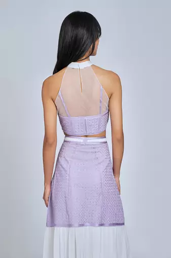 Lilac  Midi Skirt