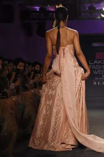 ROSE PINK EMBROIDERED GOWN