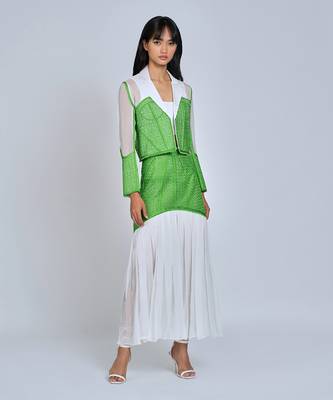 Green Midi Skirt 1