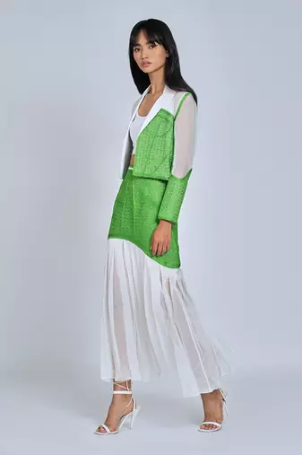 Green Midi Skirt