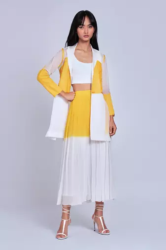 Yellow Midi Skirt