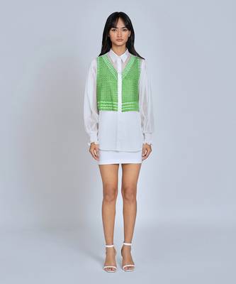 Luscious Green Vest Shirt 1