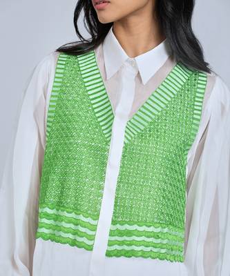 Luscious Green Vest Shirt 3