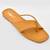 GlamZkart Women Yellow Color Thin Strip  Flats Sandal