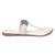 GlamZkart Women White Color White Stone Work Flats Sandal