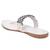 GlamZkart Women White Color White Stone Work Flats Sandal