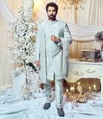 Silver Charm Decor Sherwani Set
