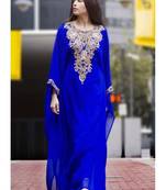 Dubai Moroccan Royal Kaftan Zari work Abaya Maxi Vary Fancy Modern women Dress
