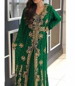 Moroccan Royal Dubai Kaftan Zari work Abaya Maxi Vary Fancy Modern women Dress