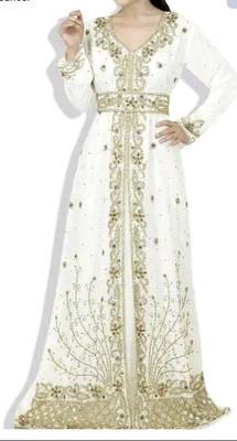 DUBAI MOROCCAN ISLAMIC KAFTAN HAND EMBROIDERY WEDDING GOWN TAKSHITA VAR DRESS 1