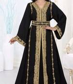 DUBAI MOROCCAN ISLAMIC KAFTAN HAND EMBROIDERY WEDDING GOWN TAKSHITA VAR DRESS