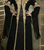 DUBAI MOROCCAN ISLAMIC KAFTAN HAND EMBROIDERY WEDDING GOWN TAKSHITA VAR DRESS