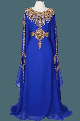 Royal Moroccan Caftan Dubai Kaftan Abaya Jalabiya Wedding Robe Wear Takchita var 3