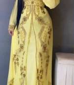 Dubai Moroccan Royal Kaftan Zari work Abaya Maxi Vary Fancy Modern women Dress