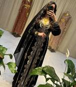 Moroccan Royal Dubai Kaftan Zari work Abaya Maxi Vary Fancy Modern women Dress