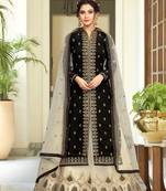 Georgette Embroidered Party Wear Kurta Pant with Dupatta lehenga Suit Set