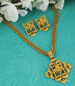 Multicolor cubic zirconia ganpati-jewellery