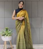 Multi Colour Premium Chiffon Silk Saree WITH UN-STITCHED BLOUSE