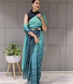 Multi Colour Premium Chiffon Silk Saree WITH UN-STITCHED BLOUSE