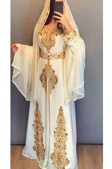 White Wedding Kaftan for Women
