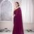 Wine woven georgette saree
