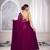 Wine woven georgette saree
